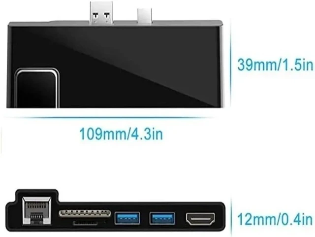 Alt view image 4 of 4 - Docking Station USB 3.0 Hub with HDMI 4K,SD/TF Card Reader