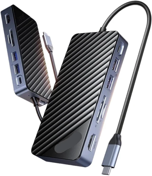 Alt view image 3 of 3 - USB C HUB with SSD Enclosure Docking Station