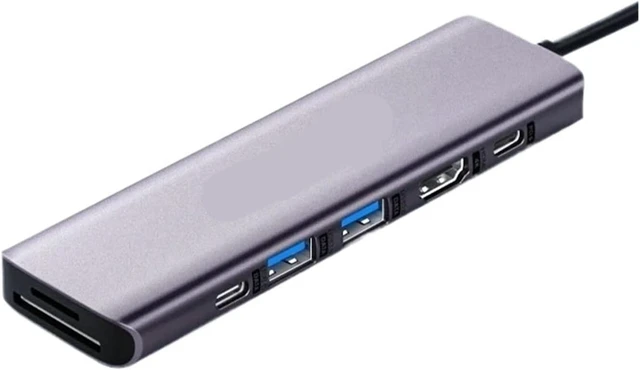 Alt view image 2 of 3 - 7-in-1 USB HUB Docking Station USB-C Hub HDMI 4K 60Hz