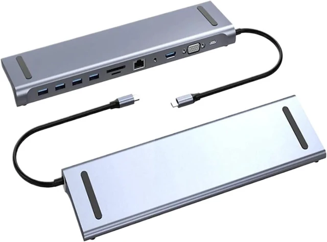 Alt view image 2 of 4 - 11 in 1 USB C Docking Station 100W PD SD/TF Hub 1 * 3.0 3*USB2