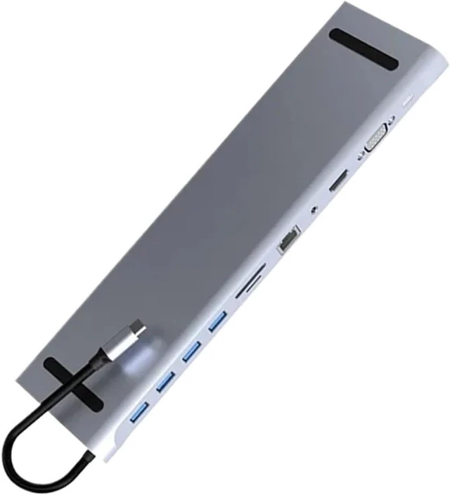 Alt view image 4 of 4 - 11 in 1 USB C Docking Station 100W PD SD/TF Hub 1 * 3.0 3*USB2