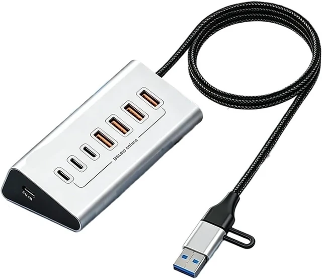 Alt view image 2 of 3 - 10Gbps 7 in 1 Docking Station USB 3.2 GEN HUB Data Transfer Adapter