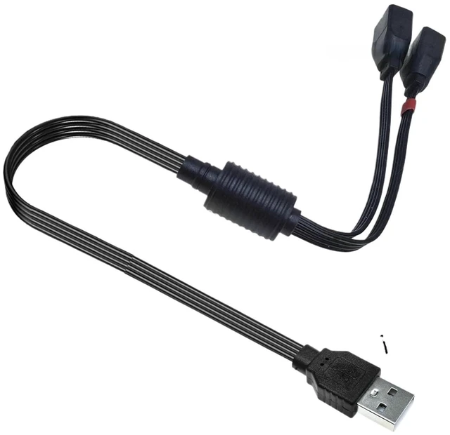 Main image of USB 2.0 to 1 Male Female Dual Data hub, Power Adapter and Distributor, charg*/ing Cord, Extension Cable 60CM 40CM(60CM,ST)