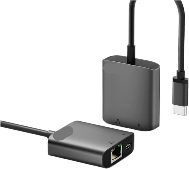 Alt view image 3 of 3 - TC35 2-in-1 USB HUB to RJ45 1000M Docking Station PD100W Fast