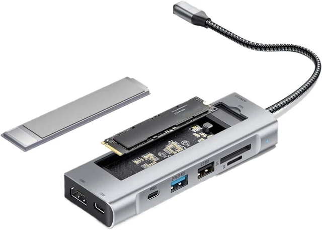 Main image of 8-in-1 USB HUB with Disk Storage Function PD100W Dock Station