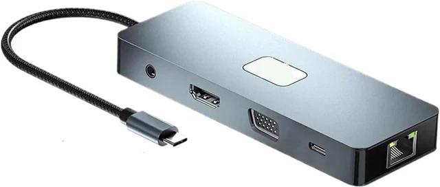 Alt view image 2 of 4 - USB-C Docking Station USB 3.2 Hub MST HDMI DP 4K@60Hz VGA Gigabit RJ45 PD