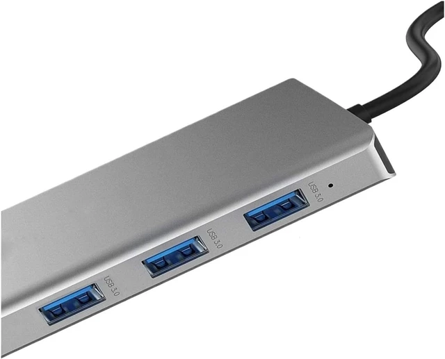 Alt view image 3 of 4 - USB C Hub Triple Display Dual Monitor Adapter