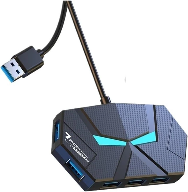 Alt view image 3 of 3 - 7-in-1 USB Docking Stations 3.0 HUB Splitter Adapter OTG