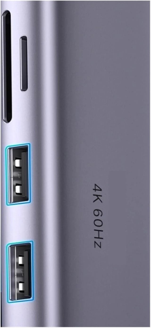 Alt view image 3 of 3 - USB HUB 7-in-1 4K60Hz HDMI SD&TF 5Gbps USB3.0 PD100W Docking Station