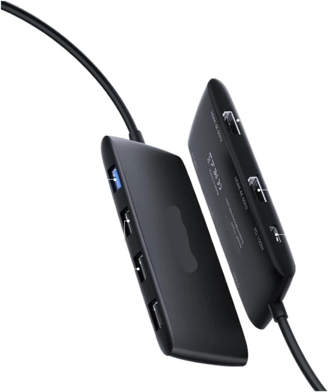 Alt view image 2 of 3 - 4K USB-C Hub 7 Ports Docking Station USB Adapter C to Dual HDMI 4K@60Hz