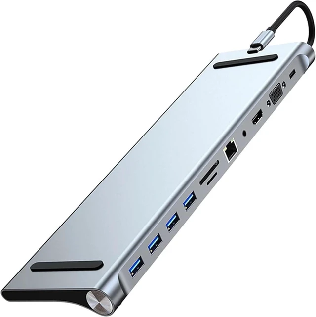 Alt view image 2 of 3 - 11 in 1 USB C Docking Station 100W