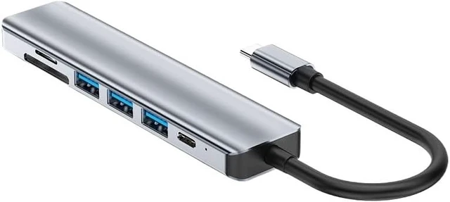Alt view image 2 of 5 - Typec 7-in-1 Docking 3.0usbhub Multi-Interface Notebook Splitter