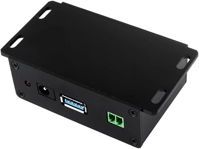 Alt view image 5 of 7 - Industrial USB 3.2 Hub with 4 Ports, Metal Casing, DC 7-36V Input, 5V