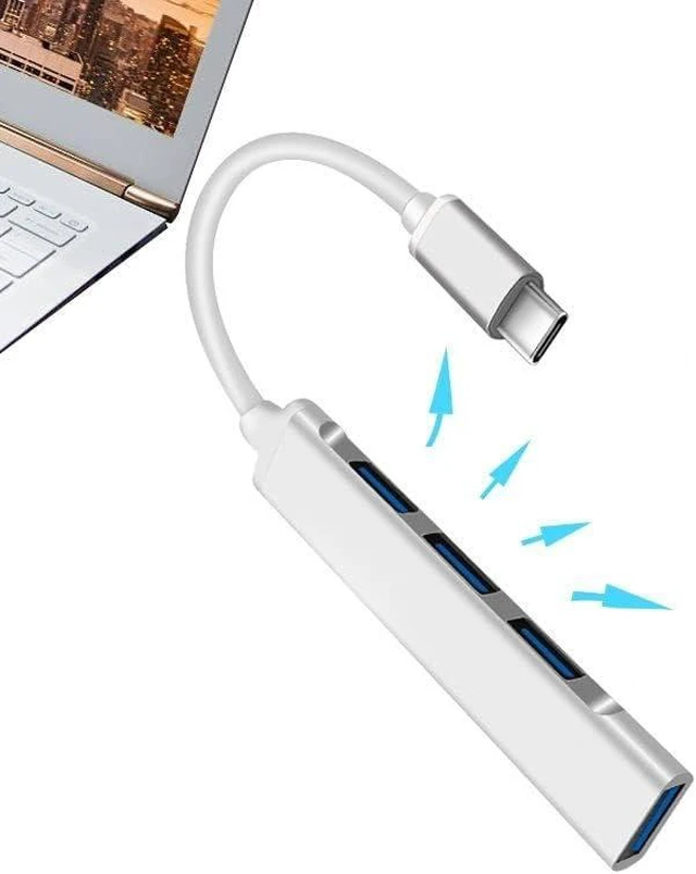 Alt view image 3 of 6 - Port Splitter Adapter Computer Accessories Notebook Desktop Mobile Phone