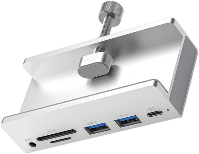 Alt view image 2 of 5 - 6 Port USB 3.0 Type C Hub Compatible with Computer