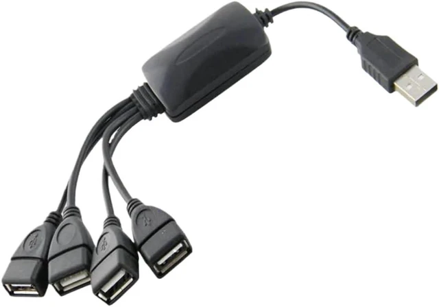 Alt view image 2 of 5 - USB 2.0 Hub 1 in 4 Out Splitter Compatible with PC Computer