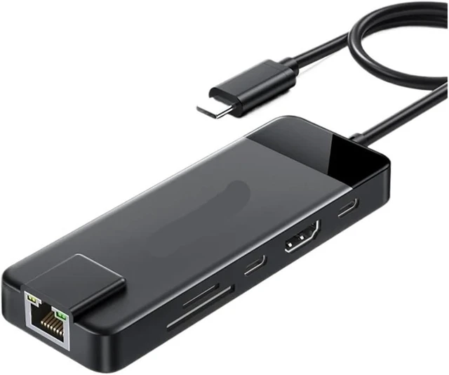 Main image of 10-in-1 USB C Hub Docking Station with RJ45 100W PD