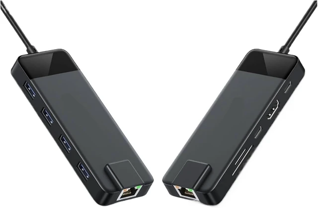 Alt view image 3 of 4 - 10-in-1 USB C Hub Docking Station with RJ45 100W PD