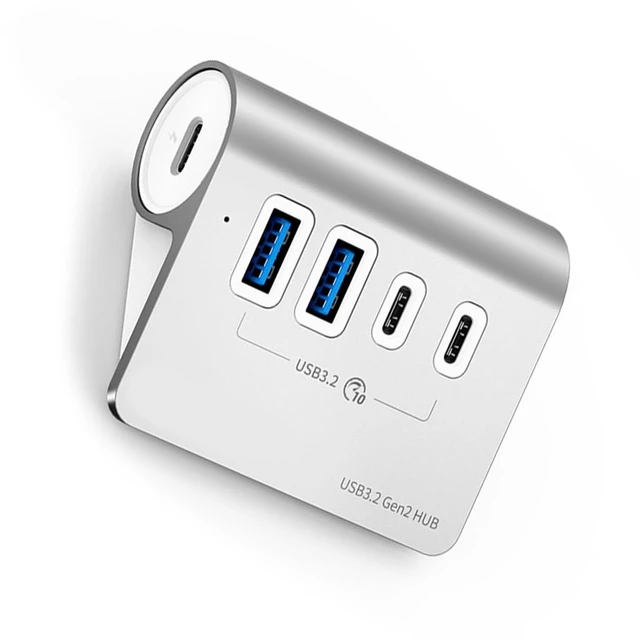 Alt view image 2 of 4 - USB 3.2 Docking Station Hub 10Gbps Splitter Switching Dock 4 Port Type C Gen2