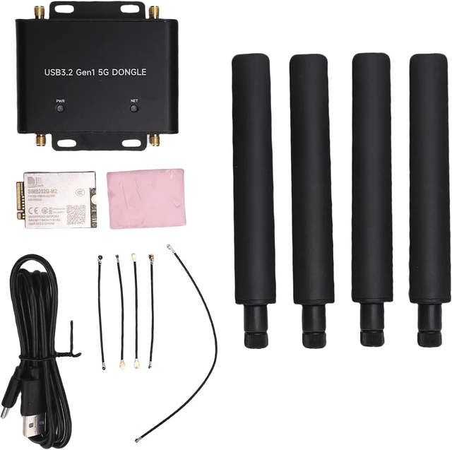 Alt view image 6 of 7 - USB3.2 Gen1 5G Dongle Expansion Board with Quad Antennas for 5G Networking, Ideal for CPE and IoT Applications