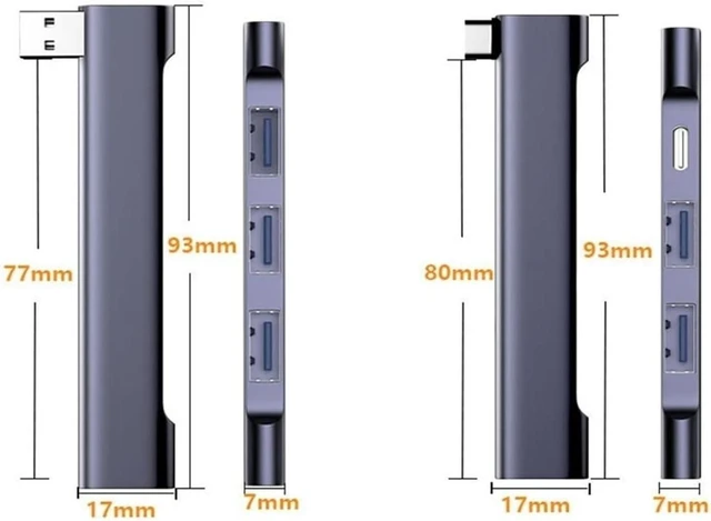 Alt view image 4 of 4 - USB 3.0 USB-C HUB PD OTG Adapter Docking Station(Ty/pe-C 60W)