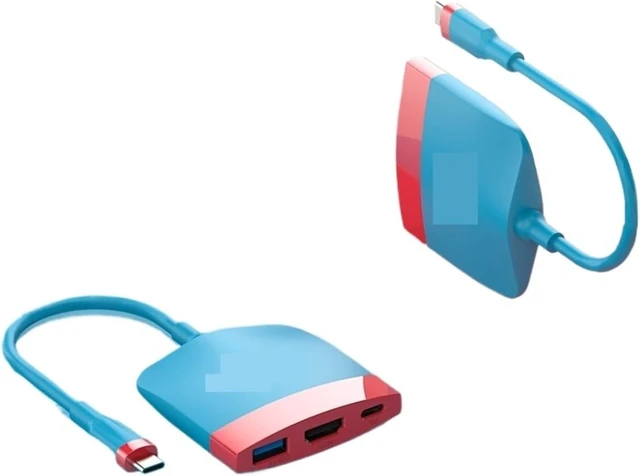 Alt view image 2 of 3 - SWC01 Portable Docking Station USB C to 4K HDMI 3.0 Hub(Black Blue Switch2)