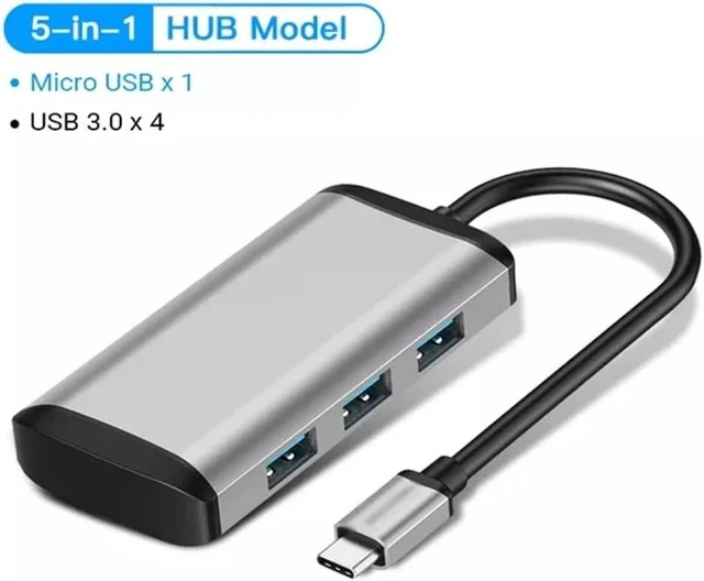Alt view image 2 of 6 - C HUB Type C to 3.0 Dock Station C RJ45 for Air Accessories Type C 3.1 Splitter(E)