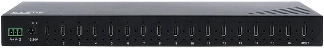 Alt view image 3 of 5 - EX-12276HMS 16-Port USB 3.2 Gen 2 Metal Hub with 16x C Ports