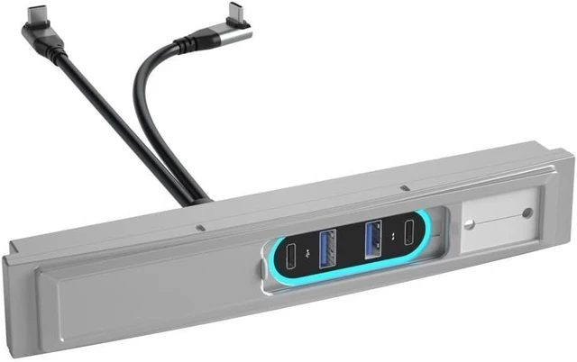 Main image of Dual Type-C Multiport Docking Station USB HUB for Tesla Model 3 / Y Charging