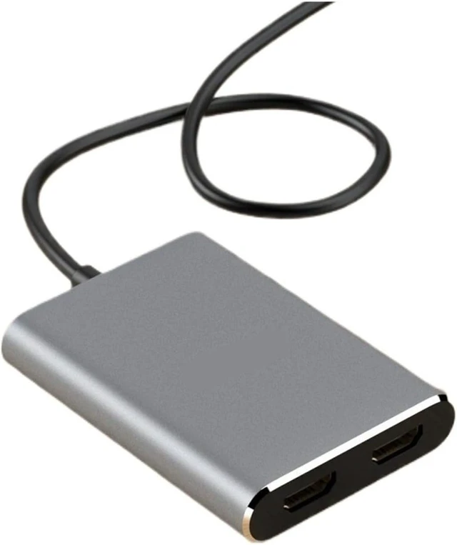Alt view image 3 of 3 - USB 3.0 to Dual HDMI-com/patible Adapter 4K@30Hz Docking Station Hub
