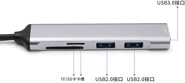 Alt view image 4 of 6 - 3.0USB High Speed TF Card SD Camera Large Card Laptop Hub