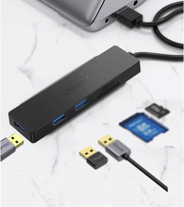 Alt view image 6 of 6 - 3 0 Hub Dock Multi Port Extender Adapter Splitter Card Reader