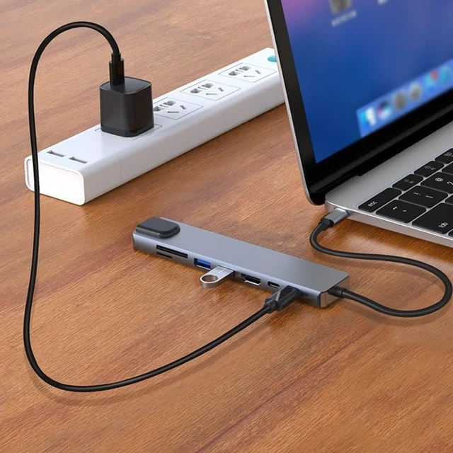 Alt view image 3 of 6 - Typec Six in Docking Expander HDMI3.0hub Hub Splitter