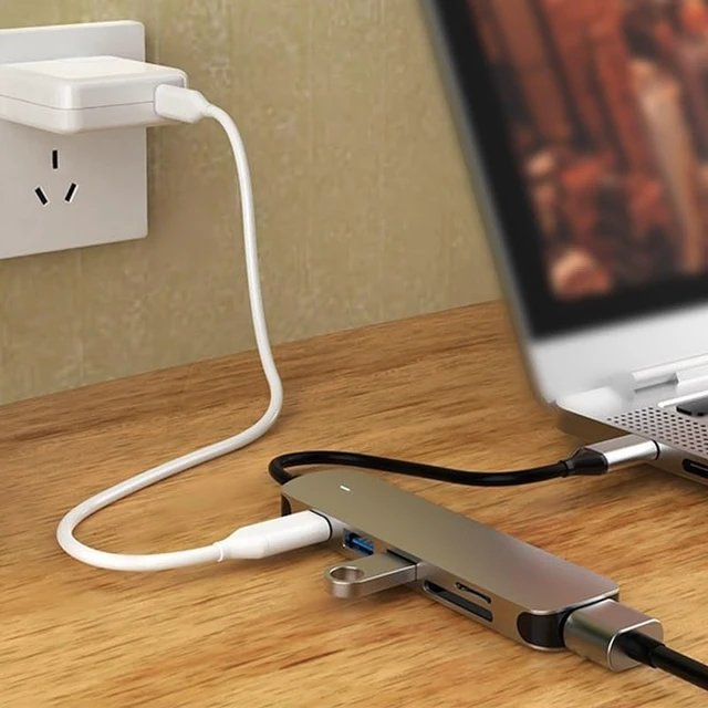 Alt view image 4 of 6 - Typec Six in Docking Expander HDMI3.0hub Hub Splitter