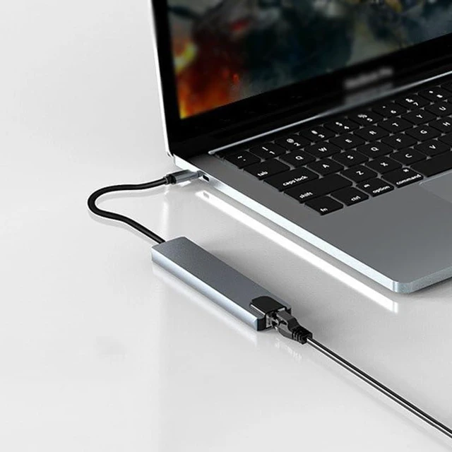Alt view image 5 of 6 - Typec Six in Docking Expander HDMI3.0hub Hub Splitter
