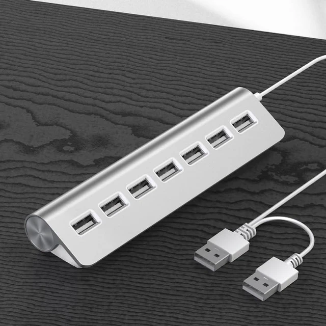 Alt view image 2 of 5 - USB-A Aluminum Alloy USB2.0hub Splitter Laptop Expander