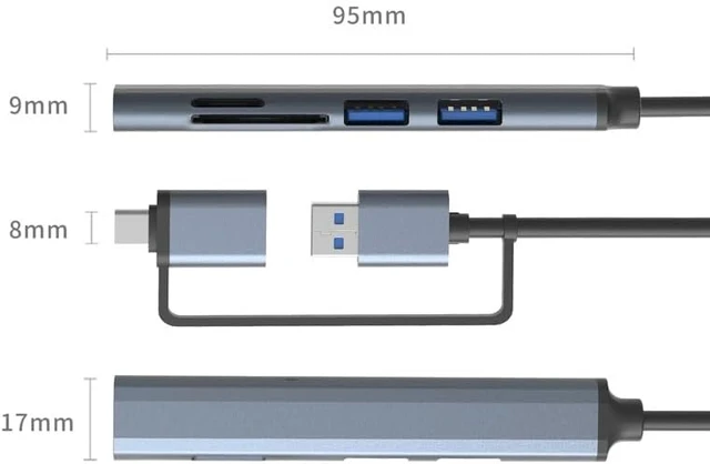 Alt view image 4 of 4 - 3.0usb Extender Hub Multi-Interface Docking Station for Laptops(USB+Type-c4-1)