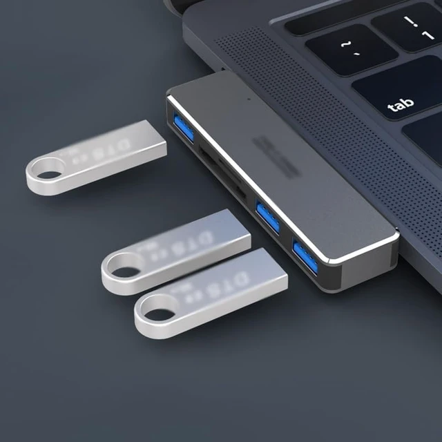 Alt view image 4 of 4 - Usb3.0 5-in-1 Docking Card Reader Multi-Function Laptop hub(D)