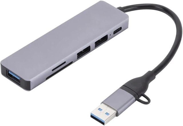 Alt view image 2 of 4 - Hub 3 0 Multifunctional Card Reader 6 in 1 Splitter