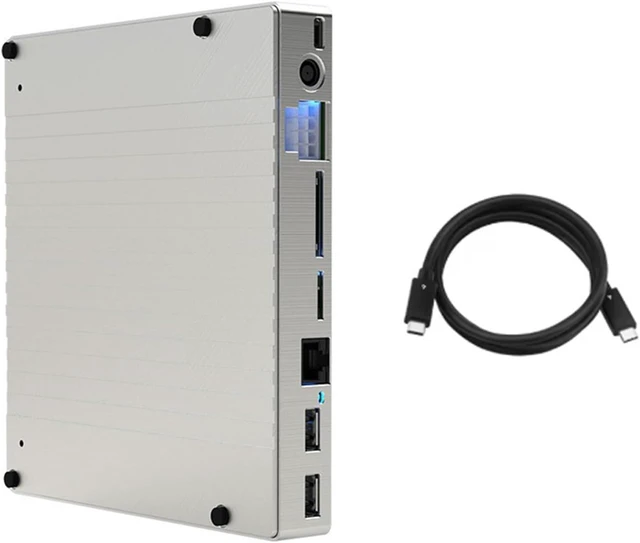 Alt view image 3 of 7 - USB Graphics Dock Double 40Gbps Port with 330W Power and 11 in 1 Fast Speed Expansion Docking Station USB Hub