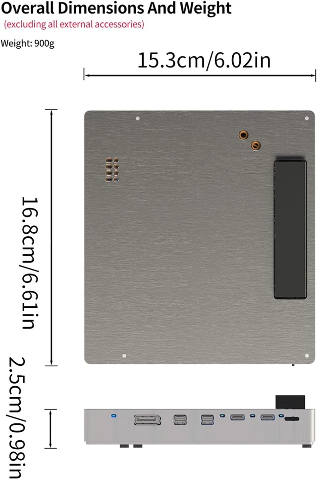 Alt view image 4 of 7 - USB Graphics Dock Double 40Gbps Port with 330W Power and 11 in 1 Fast Speed Expansion Docking Station USB Hub