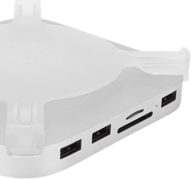 Alt view image 7 of 7 - Luocute Dock and Stand Support for M4 M4 Pro, USB C Hub with 2 USB A 3.2 1 A .0 Ports M. NVMe SSD Enclosure Storage Card 4.0 Slot, for Thunderbolt 5 4 3 USB4 Devices