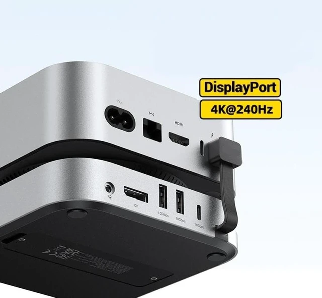 Alt view image 3 of 4 - USB Hub Docking Station Type-C to DisplayPort 4K240Hz M.2 NVMe SSD Slot 10Gbps SD TF Card Reader 3.5mm Audio Jack Compatible with M4 Dock and Stand