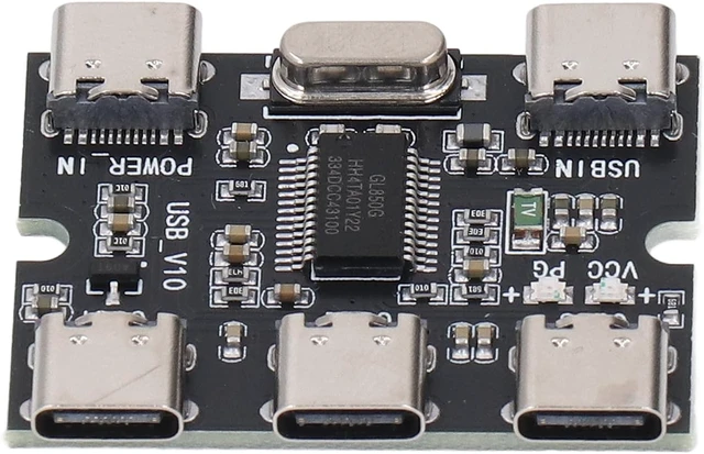 Alt view image 5 of 7 - SUNGOOYUE USB 2.0 Hub Expansion Module, 1 in 3 Out Type C Interface with GL850G Chip, Plug and Play for Computer Accessory