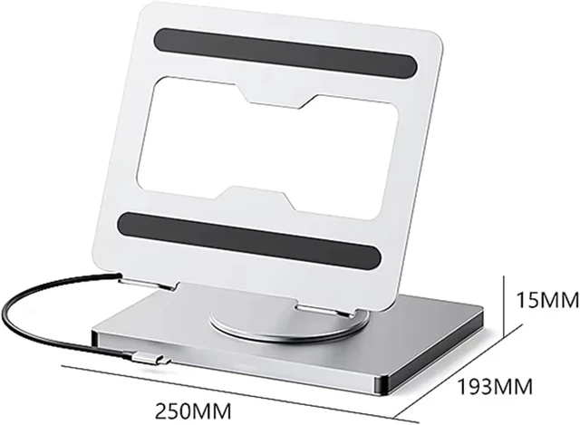 Alt view image 2 of 3 - USB C Hub Stand 10 in 1 Docking Station 4K 60Hz HDMI RJ45 SD/TF Card Reader USB 3.0 for Laptop Tablet