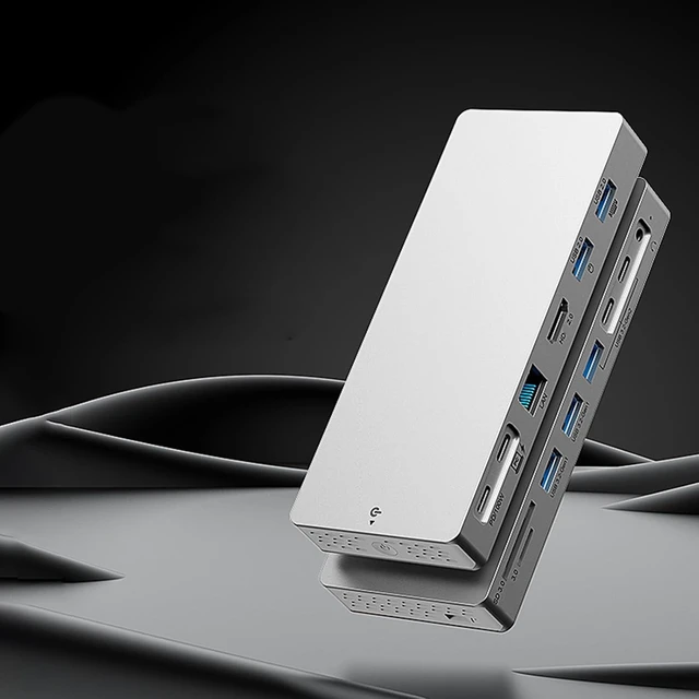 Alt view image 7 of 7 - 14 in 1 USB C Hubs with 4K HDTV 100WPD Charging Gigabit Ethernet USB 3.2 for Laptop