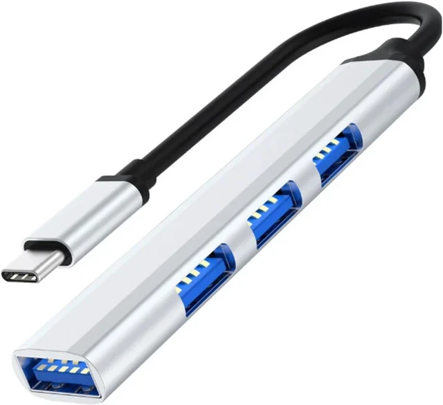 Main image of 7 Ports USB 3 TY>pe C HUB Expander Splitter High Speed OTG Adapter Docking Station for PC Hard Drive Keyboard(4port Type-c Silver)