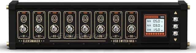 Main image of 8 Ports USB C Splitter, 8 Port USB Docking Station, 1.54-inch IPS Color Screen, 8-Way Switch Total, 10 Levels Brightness Adjustment, for Phones, Tablets, Gadgets
