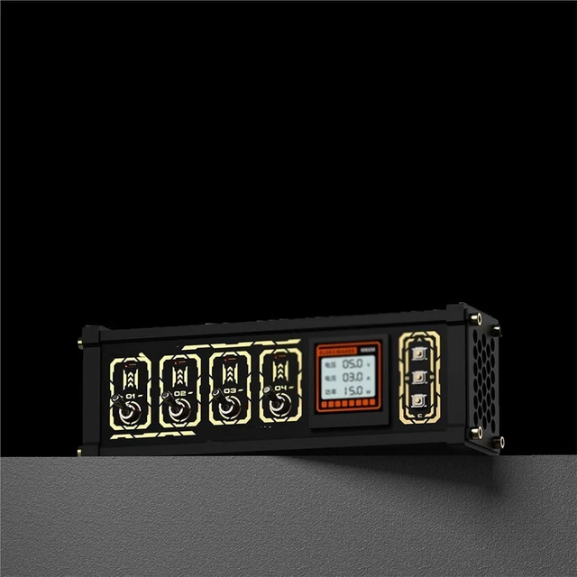 Alt view image 2 of 7 - 8 Port USB Docking Station, 8 Ports USB C Splitter, Retro Desktop Controller, Share Devices, Independent Control, Button Switch, with Screen Display, for Connecting Mice &Flash Drives.