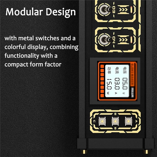 Alt view image 6 of 7 - 8 Port USB Docking Station, 8 Ports USB C Splitter, Retro Desktop Controller, Share Devices, Independent Control, Button Switch, with Screen Display, for Connecting Mice &Flash Drives.
